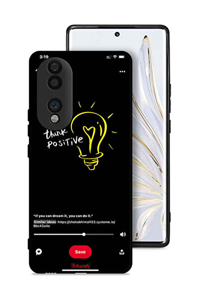 Tolwak غطاء حماية لهاتف Honor 70 - فكر بإيجابية