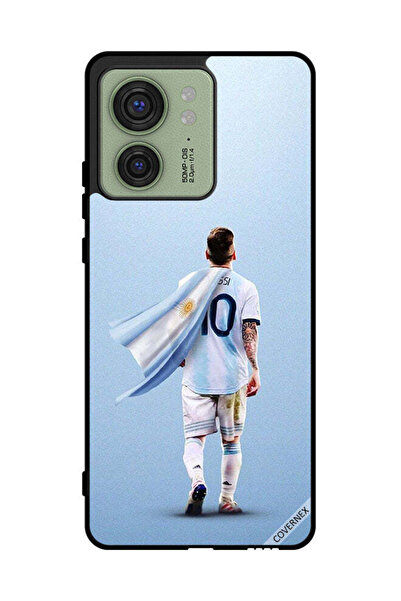 Covernex غطاء حماية لهاتف موتورولا إيدج 40 - ليو ميسي سوبر مان