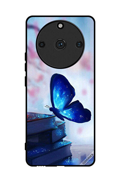 Covernex غطاء حماية لهاتف Realme 11 Pro بتصميم فراشة جالسة على كتاب