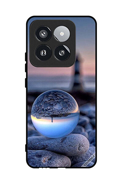 Covernex غطاء حماية لهاتف شاومي 14 برو، تصوير رائع للطبيعة في زجاج دائري