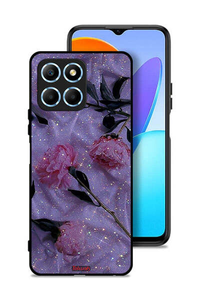 Tolwak غطاء حماية لهاتف Honor X8 5G بنقشة ورود لامعة