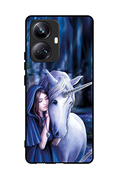 Covernex غطاء حماية لجهاز Realme 10 Pro Plus فتاة تحب وحيد القرن