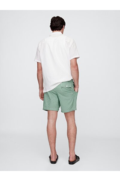 GAP Erkek6" Relaxed Seersucker Yüzme Şortları