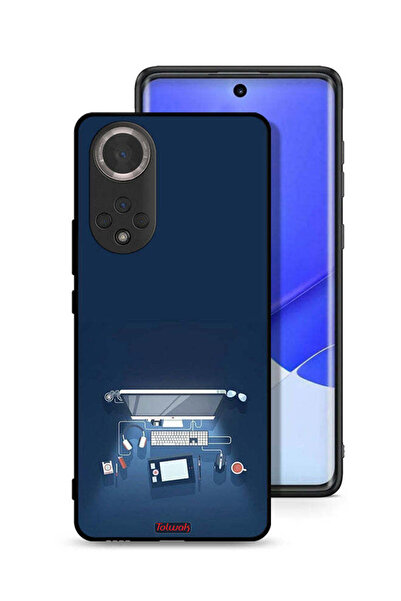 Tolwak غطاء حماية لجهاز Honor 50 بتصميم فني لمكتب الكمبيوتر