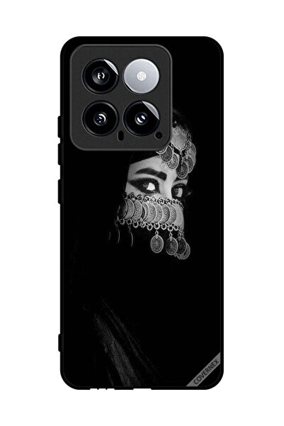 Covernex غطاء حماية لهاتف شاومي 14 بعيون جميلة ووجه مجوهرات لفتاة