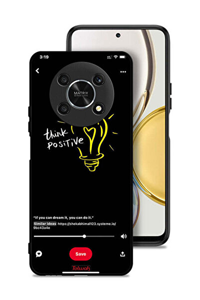 Tolwak غطاء حماية لهاتف Honor X9 5G - فكر بإيجابية