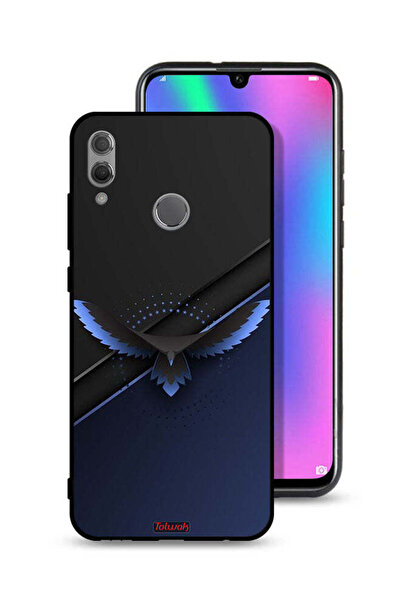 Tolwak غطاء حماية لهاتف Honor 10 Lite بتصميم فن تجريدي رقمي من النسر