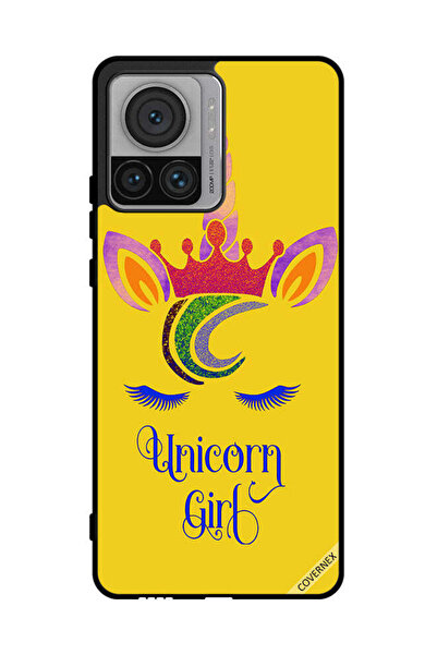 Covernex غطاء حماية لهاتف موتورولا إيدج 30 ألترا برسومات فتاة يونيكورن