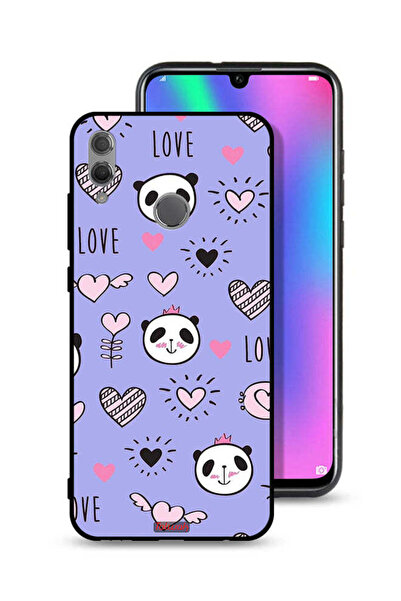Tolwak غطاء حماية لهاتف Honor 10 Lite بتصميم الحب والباندا