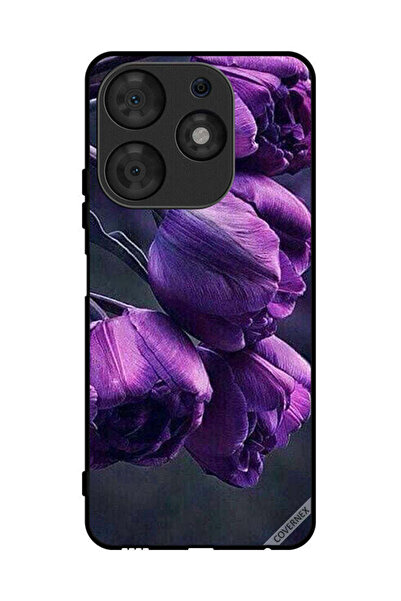 Covernex Protective Case Cover For Tecno Spark 10 Pro Dark Flowers