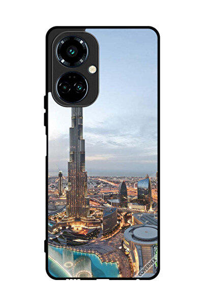 Covernex غطاء حماية لهاتف تكنو كامون 19 برو، منظر جميل لوسط مدينة دبي
