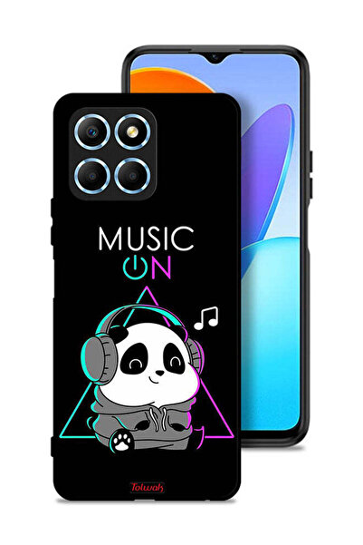 Tolwak غطاء حماية لهاتف Honor X6 - موسيقى على الباندا