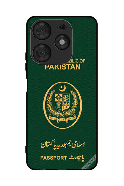 Covernex غطاء حماية لهاتف تكنو سبارك 10 برو بنمط جواز سفر باكستاني