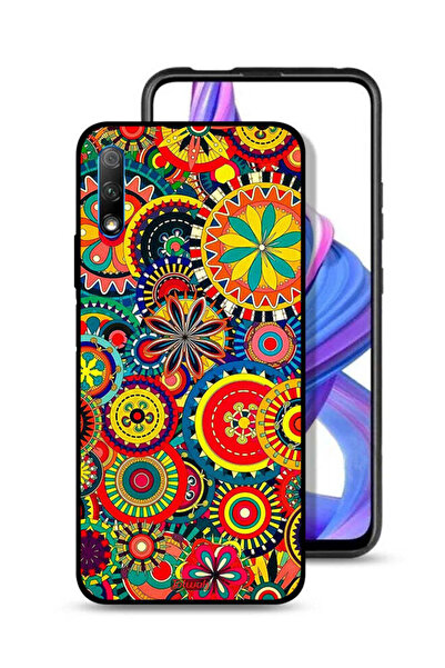 Tolwak غطاء حماية لهاتف Honor 9X (الصين) بنمط ماندالا ملون