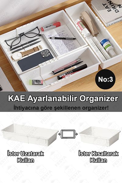 Fesya Home KAE No:3 Επεκτάσιμος Οργανωτής Εσωτερικού Ντουλάπας - Ρυθμιζόμενος Αρθρωτός Οργανωτής πολλαπλών χρήσεων