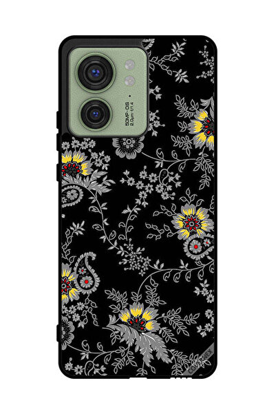 Covernex غطاء حماية لهاتف موتورولا إيدج 40 بخلفية زهور فنية