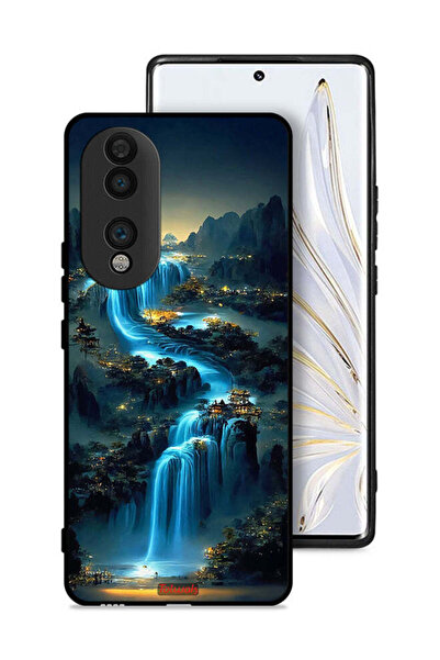 Tolwak غطاء حماية لهاتف Honor 70 بتصميم شلال فني
