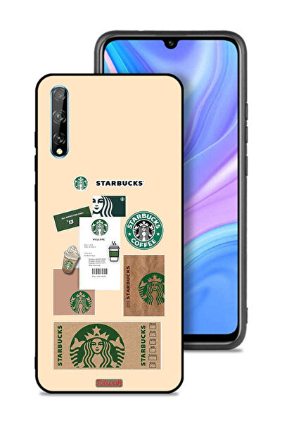 Tolwak غطاء حماية لهاتف هواوي بي سمارت إس - ملصق قهوة