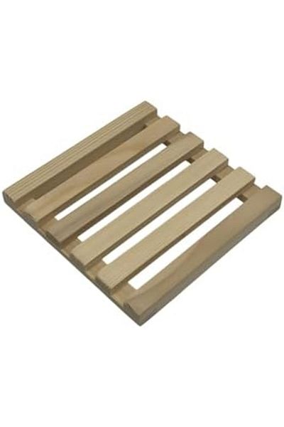 Mena Rise Şirinshop Pot Pan Teapot Base Fir Natural Wooden Trivet for Tables 1108107