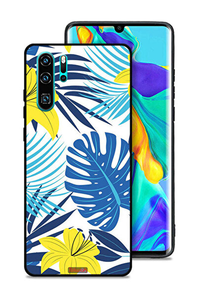 Tolwak غطاء حماية لهاتف هواوي بي 30 برو بتصميم ريش وزهور