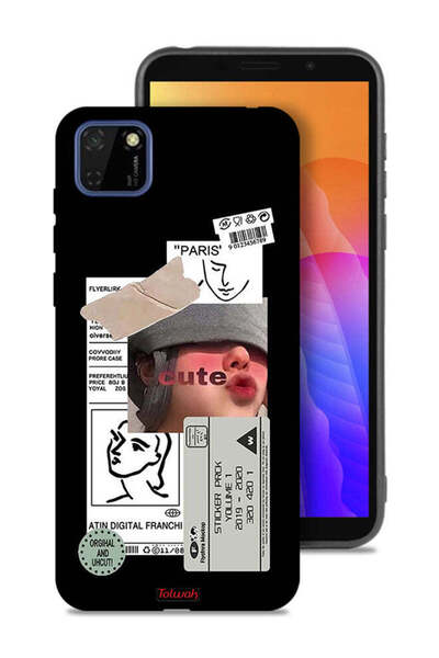 Tolwak Huawei Y5p Protective Case Cover Cute Sticker