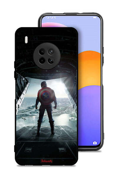 Tolwak غطاء حماية لهاتف هواوي Y9a بتصميم صورة كابتن أمريكا