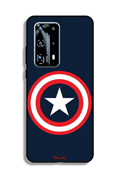 Tolwak Huawei P40 Pro Plus 5G Protective Case Cover Captain America