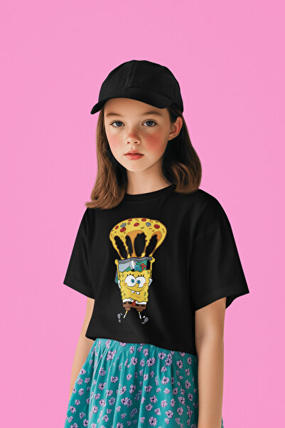 SEVBANO تي شيرت سبونج بوب مربع مطبوع للأطفال للجنسين (1-12 سنة)