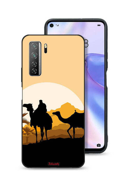 Tolwak غطاء حماية لهاتف هواوي P40 لايت 5G برسومات جمال في الصحراء