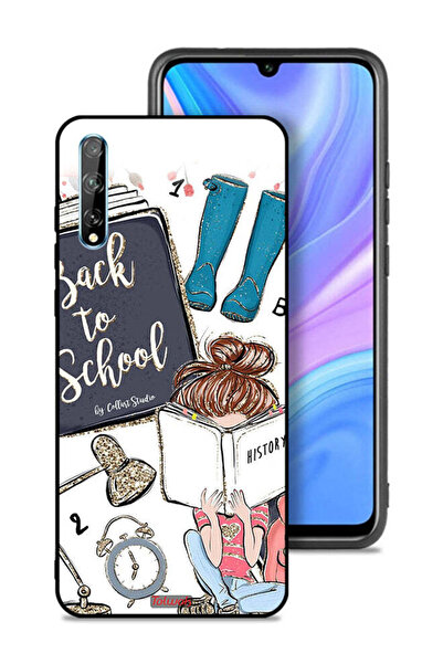 Tolwak غطاء حماية لهاتف Huawei Y8p - فتاة العودة إلى المدرسة تقرأ التاريخ