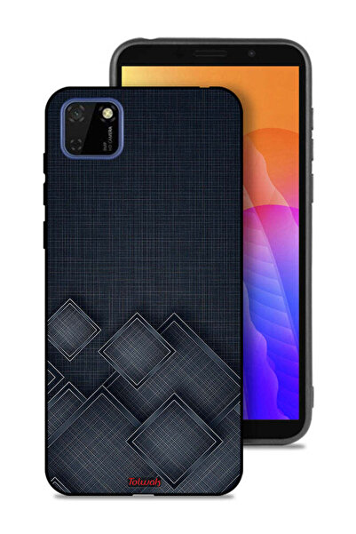 Tolwak غطاء حماية لهاتف هواوي Y5p بنقشة مربعات على القماش
