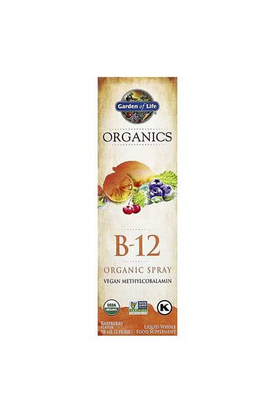 GARDEN OF LIFE , Organics, B-12 Organic Spray, Raspberry, 2 fl oz (58 ml)