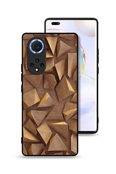 Tolwak غطاء حماية لهاتف Honor 50 Pro مصنوع من الخشب بتصميم فني
