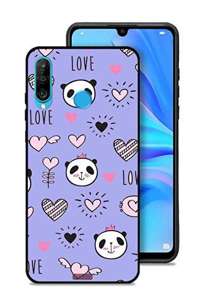 Tolwak غطاء حماية لهاتف هواوي نوفا 4e بتصميم الحب والباندا
