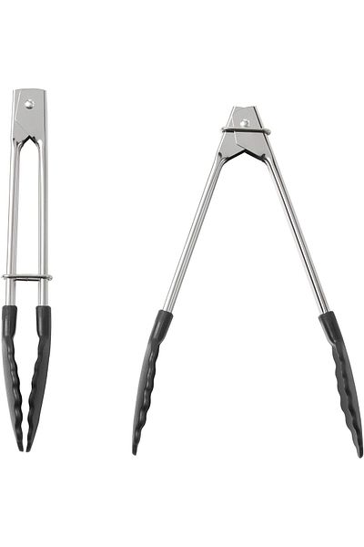 Mena Rise Şirinshop Tillämpad Tongs, Stainless Steel 1108107