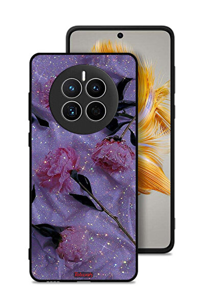 Tolwak غطاء حماية لهاتف هواوي ميت 50 بنقشة ورود لامعة