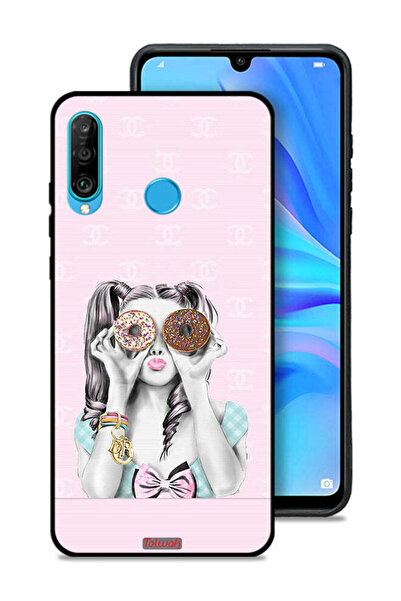 Tolwak غطاء حماية لهاتف هواوي نوفا 4e يحمل قطعتين من الدونات