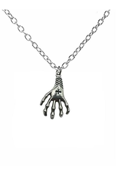 Herşey Nota Skeleton Hand Unisex Necklace – Your Iconic Gothic and Bold Style