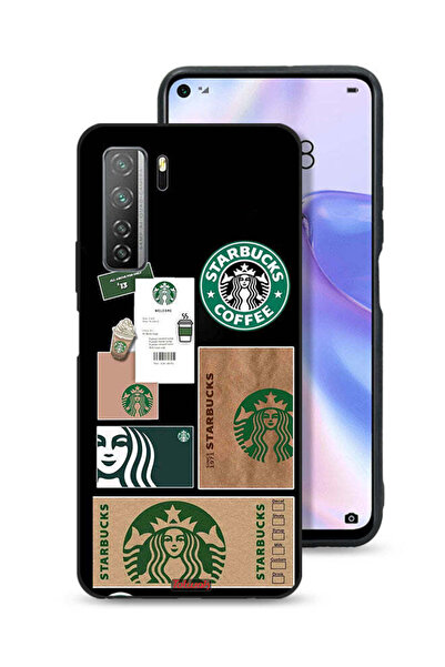 Tolwak غطاء حماية لهاتف هواوي P40 لايت 5G، ملصق ستاربكس