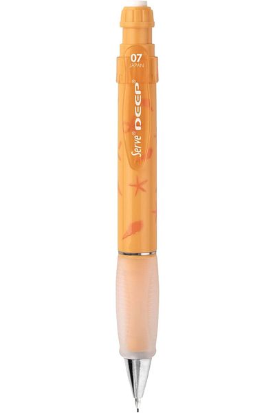 Mena Rise Şirinshop Deep Mechanical Pencil 0.7 mm Mustard Yellow Starfish Pattern 1108107