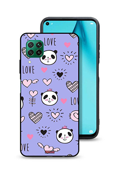 Tolwak غطاء حماية لهاتف هواوي بي 40 لايت 4G بطبعة حب ورسومات باندا
