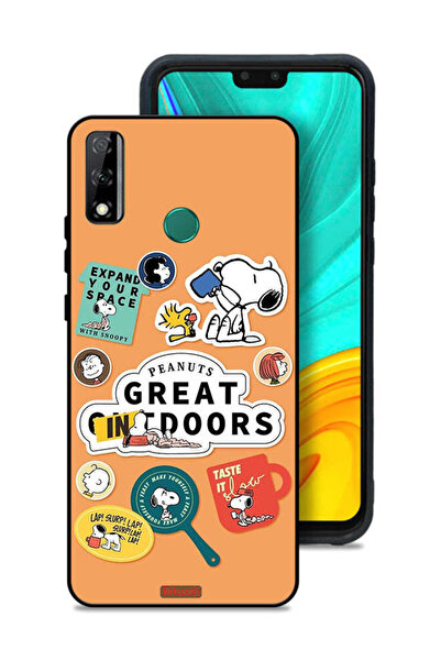 Tolwak غطاء حماية لهاتف هواوي Y8s بملصقات الفول السوداني