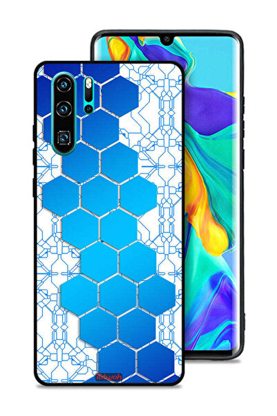 Tolwak غطاء حماية لهاتف هواوي بي 30 برو - شبكة أيقونات سداسية الأضلاع