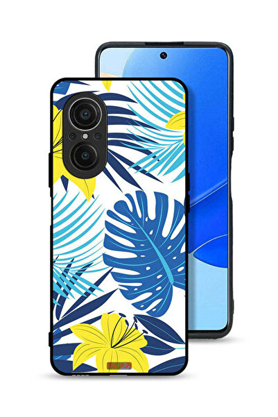 Tolwak غطاء حماية لهاتف هواوي نوفا 9 SE برسومات ريش وزهور