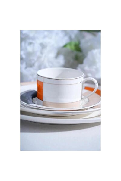 ACAR Arıeta Porcelain 19 Piece Cake Set for 6 People Mst513