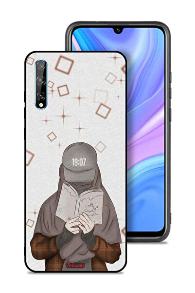 Tolwak غطاء حماية لهاتف هواوي بي سمارت إس بتصميم فتاة تقرأ الفن