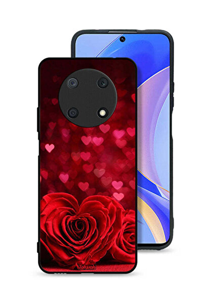 Tolwak غطاء حماية لهاتف هواوي نوفا Y90 بنقشة زهور على شكل قلب وفن تجريدي