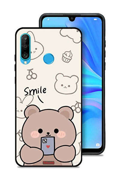 Tolwak غطاء حماية لهاتف هواوي بي 30 لايت برسومات الدب المبتسم
