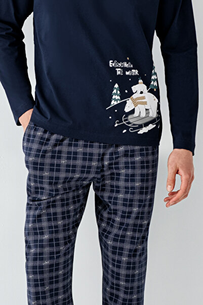 Arnetta Erkek Lacivert Pijama Takımı