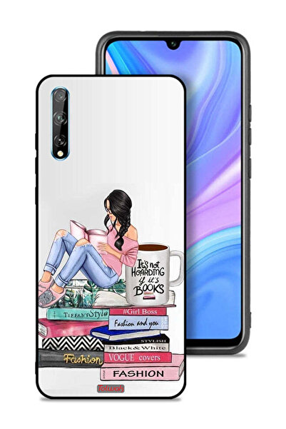 Tolwak غطاء حماية لهاتف هواوي بي سمارت إس بتصميم فتاة وكتب الموضة